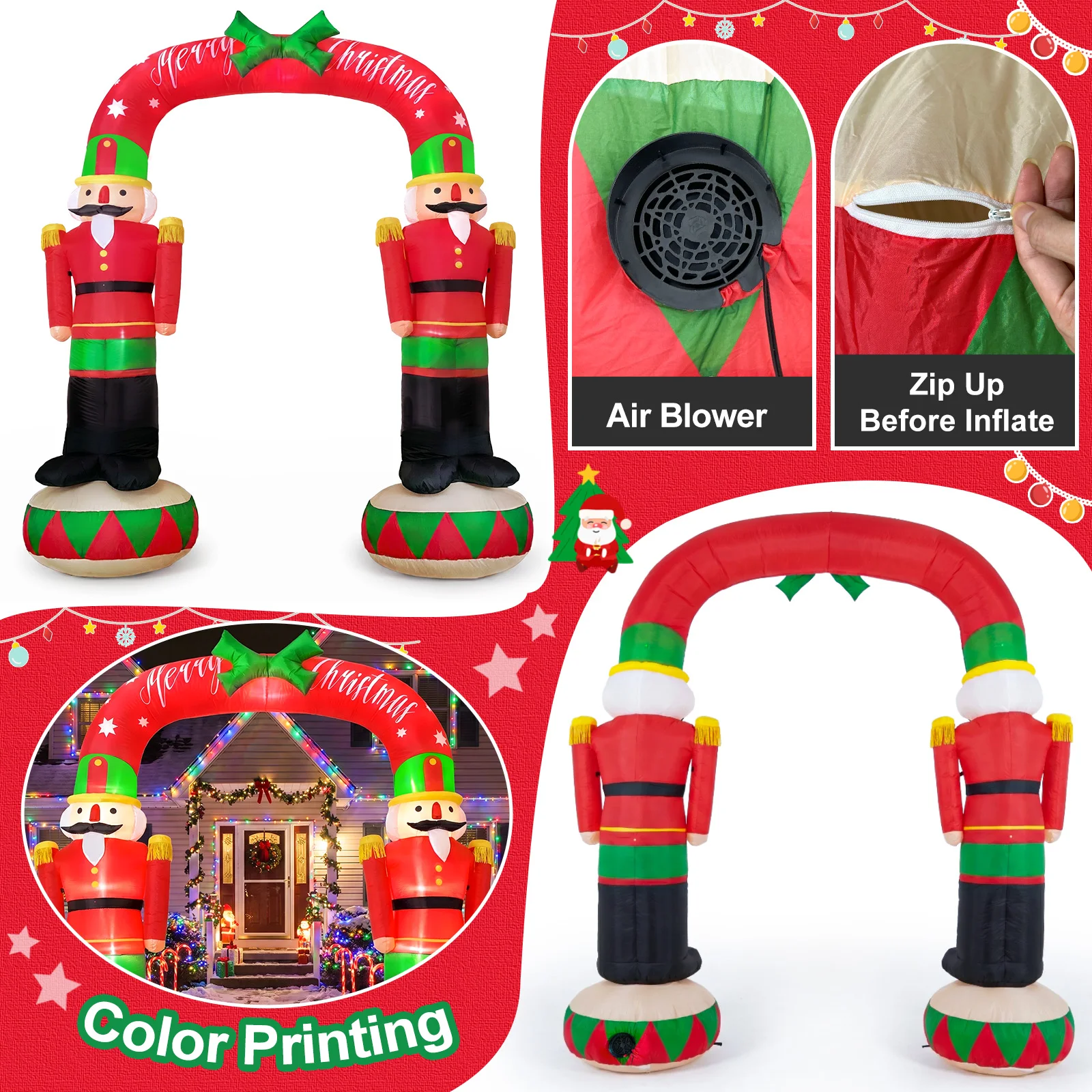 Arco Gonfiabile Natalizio con - Christmas Lights Outdoor recensione e prezzo