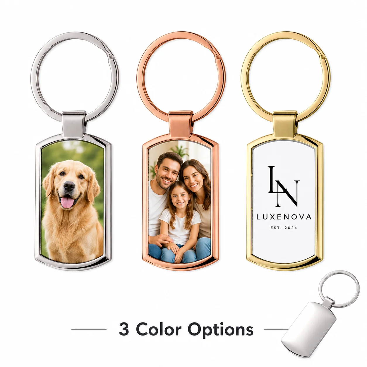 Personalized Photo Keychain Personalised Keyring Custom Picture DIY Keyring Graduation Gift Sister Friend Party Birthday Gift view 5