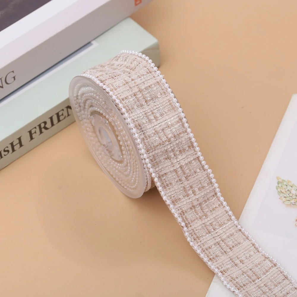Diy Hair Bow Ribbon Retro Ribbon Lace Fabric Pearl Edge Ribbon 4cm Width For Hair Accessories Gift Packaging Party Decor