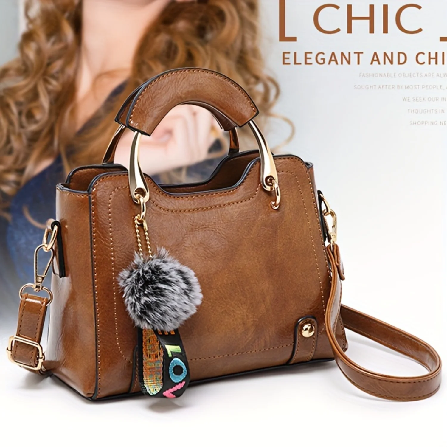 One-shoulder Women's Bag, Fashionable, Large-Capacity