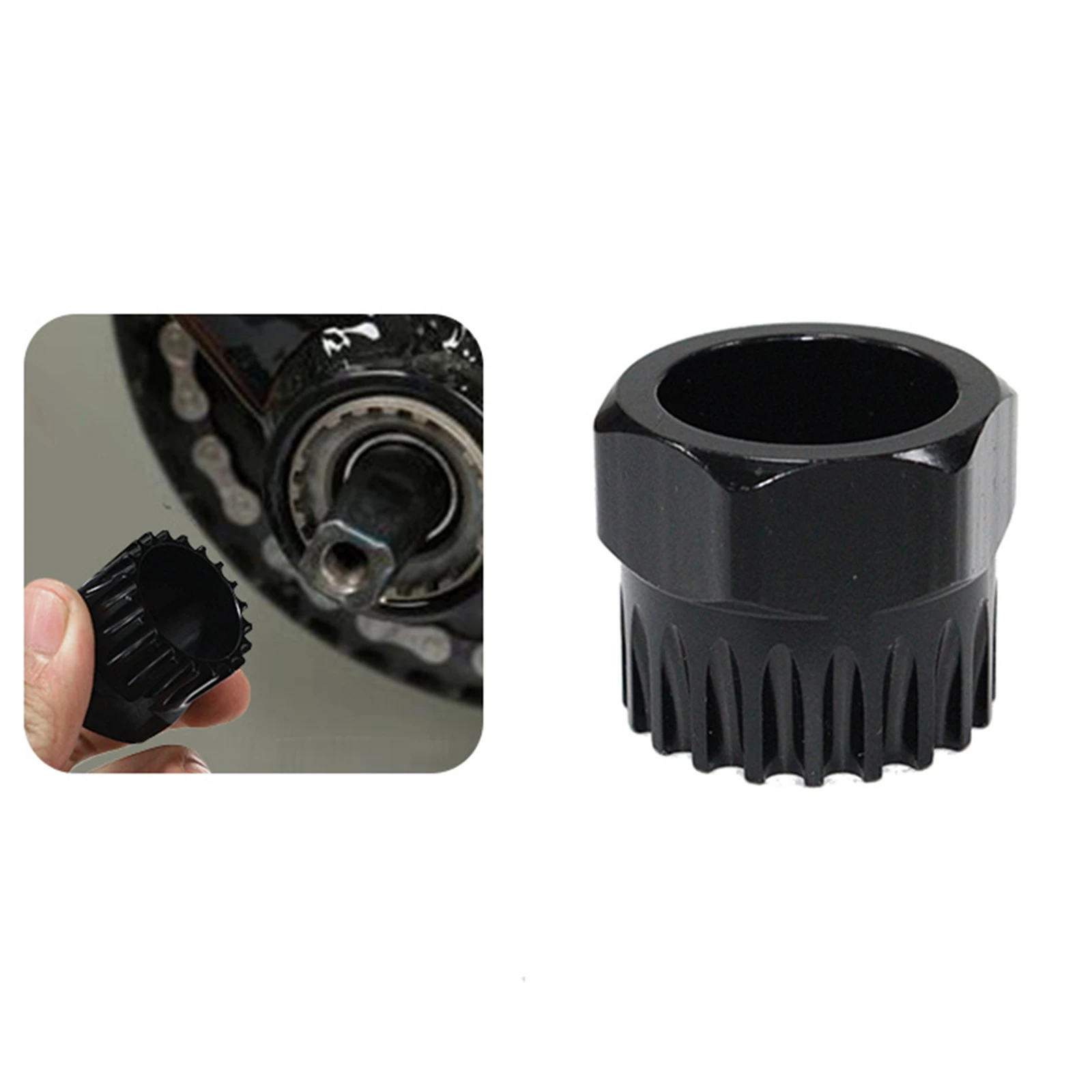 Bottom Bracket Socket Wrench Chrome Vanadium Steel Spline Removal Tool for Mountain Bike Repair Shop Maintenance Durable