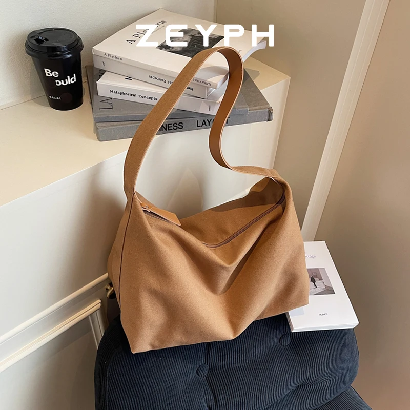 

Zeyph Simple Large Capacity Nylon Canvas Bag Baseball Bag Women s Large Shoulder Bag Crossbody Bag