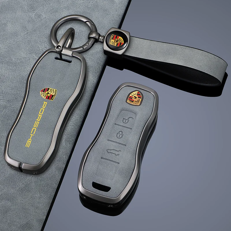 Car Key Case Cover Protector Shell For Porsche Panamera Carman Macan Bobst Cayenne 911 970 981 991 996 92A 2017 Auto Accessories