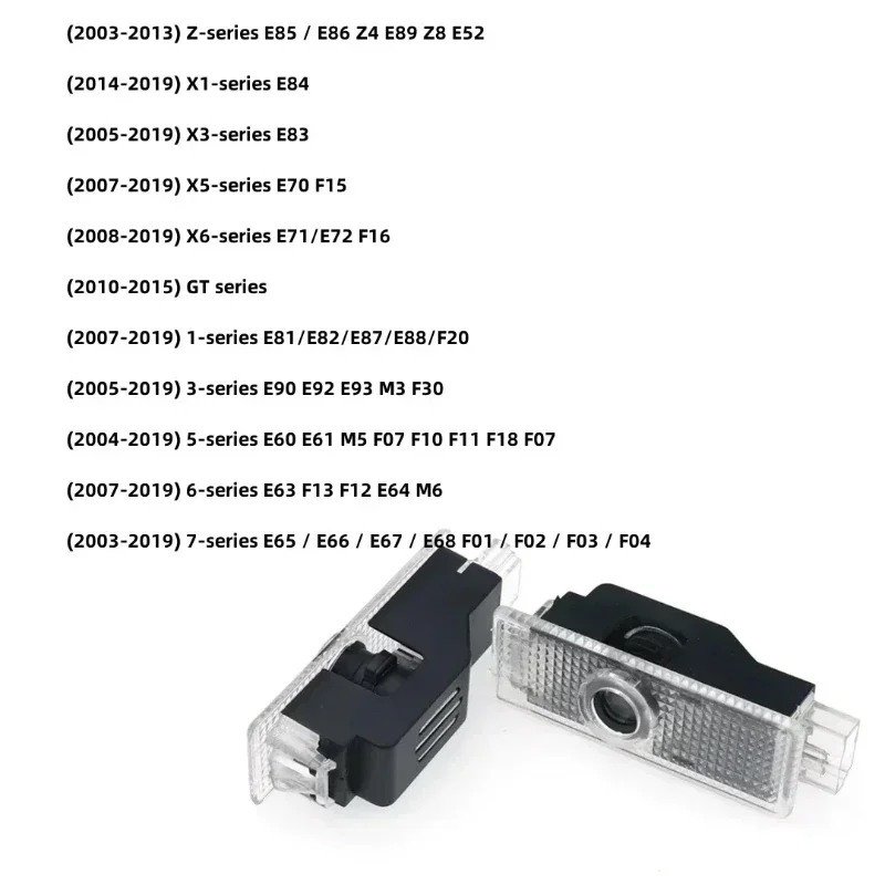 2/4Pcs Car Door Welcome LED Projector Laser Logo Door Light For BMW E90 E60 E46 E93 F20 F21 F30 F31 F32 F33 F34 F15 F10 F01 F11