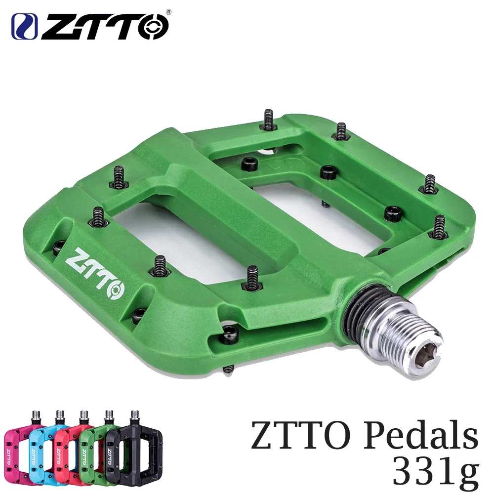 

ZTTO Anti-slip Nylon Pedal XC BMX Cycling Parts 2 Sealed Bearings System Mountain Bike 12mm Axle MTB Road Bike Ultralight Pedals