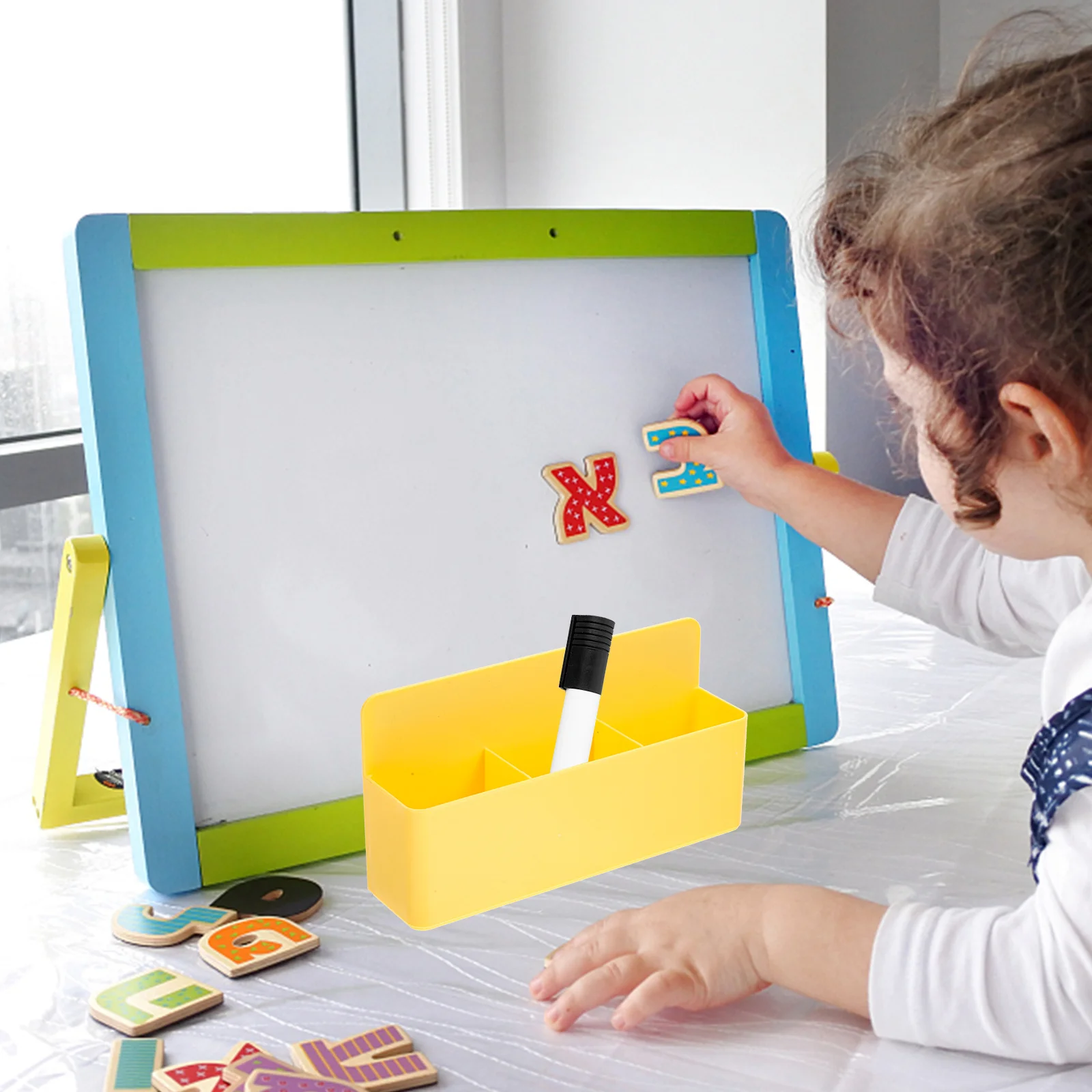 

Magnetic Stationery Storage Box Pp Material For Office School Desk Organizer Whiteboard Accessories Pen Holder