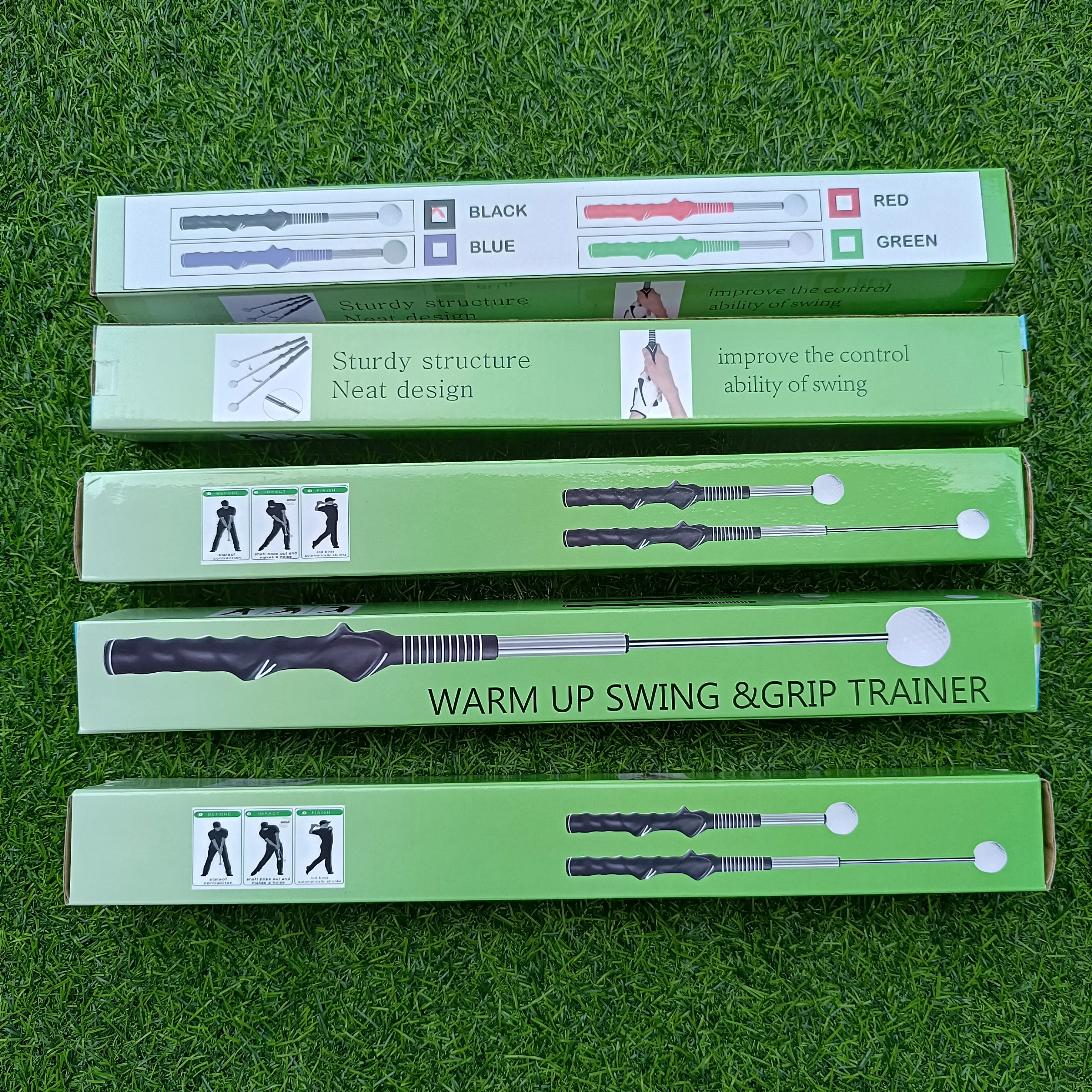 Retractable Golf Swing Training Aids Telescopic Golf Grip Trainer for Warm Up and Tempo Training