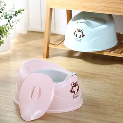 Siège de pot pour bébé avec couvercle, toilette pour enfants, siège d'entraînement portable, urinoir de voyage pour enfants, facile à nettoyer, épaissi, 1-4 ans