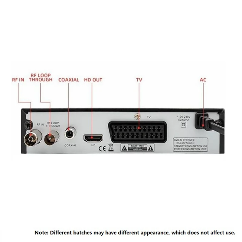 Dvb t2 hevc 265 digital tv tuner DVB-T2 h.265 1080p hd decoder usb terrestrischer tv empfänger epg set top box, eu stecker