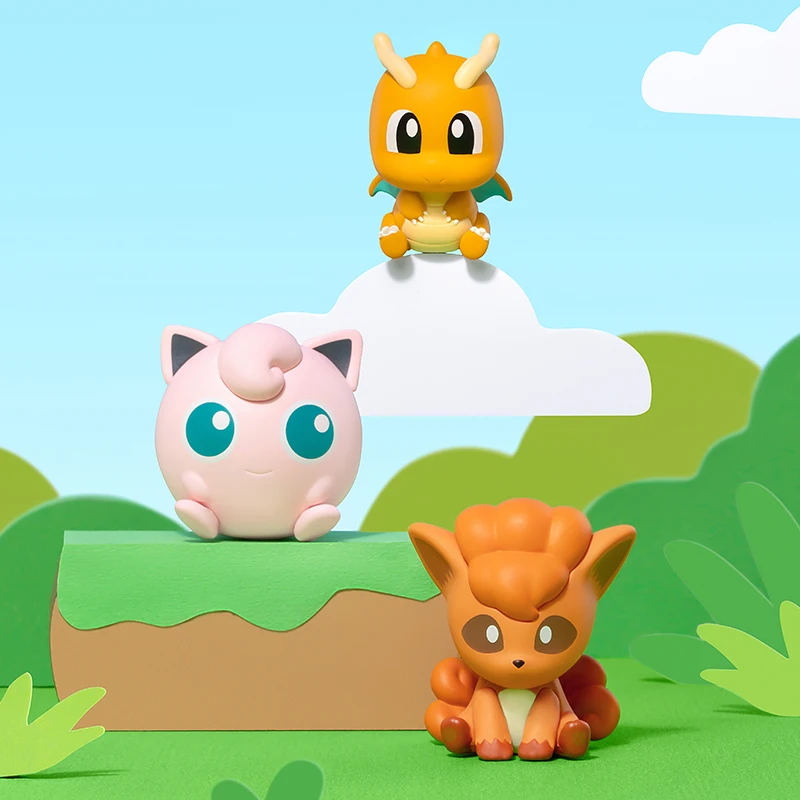 Pokemon Anime Poke Ball Mini Figures Mewtwo Gengar Dragonite Cute Model Toy Decorative Ornaments Funism Official Birthday Gift view 3
