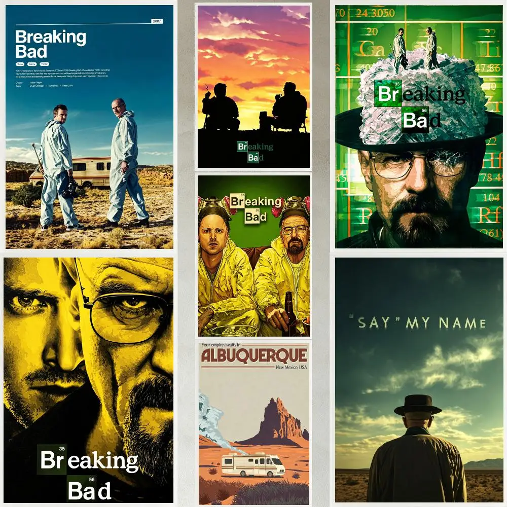 series Breaking Bad Poster Poster HD Waterproof Self-adhesive Art Print Wall Decor for Bedroom Living Room Gift