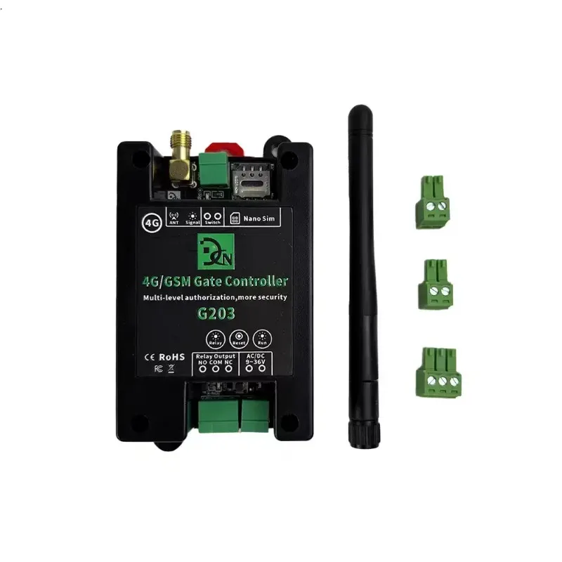 G203 GSM2G 4G Remote Control Relay Water Pump Smart Home Appliance SMS Phone Door Opener Power Supply