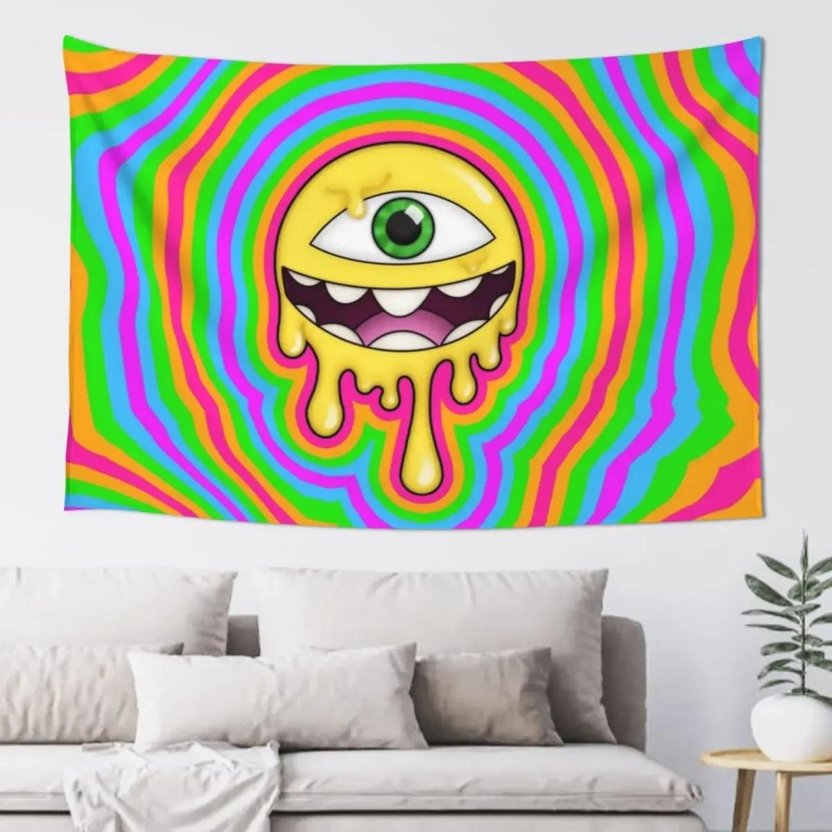 

Drippy Round Cyclops Tapestry Outdoor Decor Decorations For Your Bedroom Home Decor Aesthetic Tapete For The Wall Tapestry