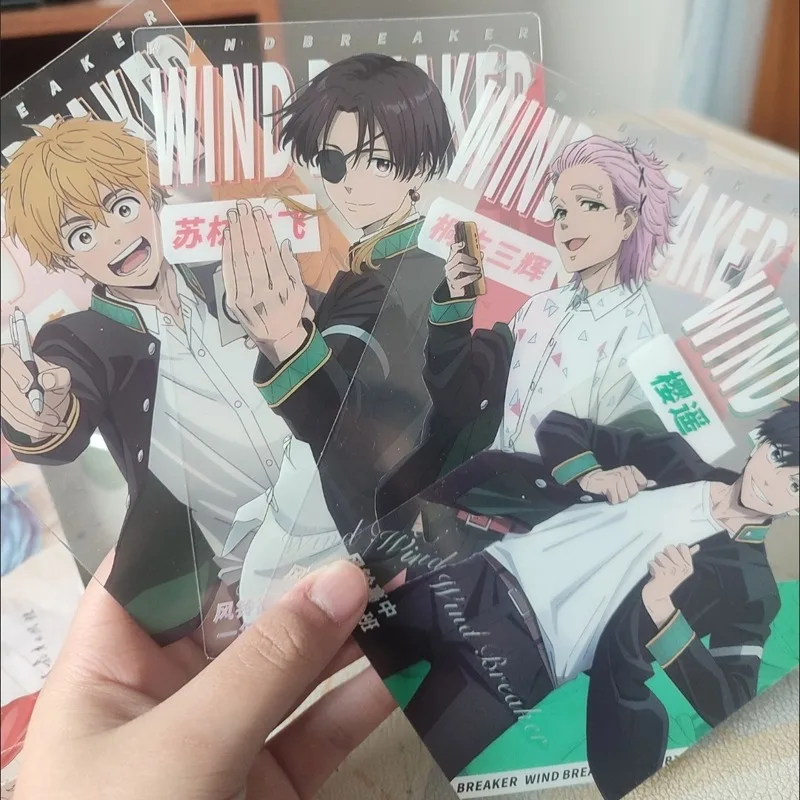 4Pcs/Set Anime Three-Inch Photo Props Diy Cartoon Pvc Transparent Card Collection Card Kids Gift