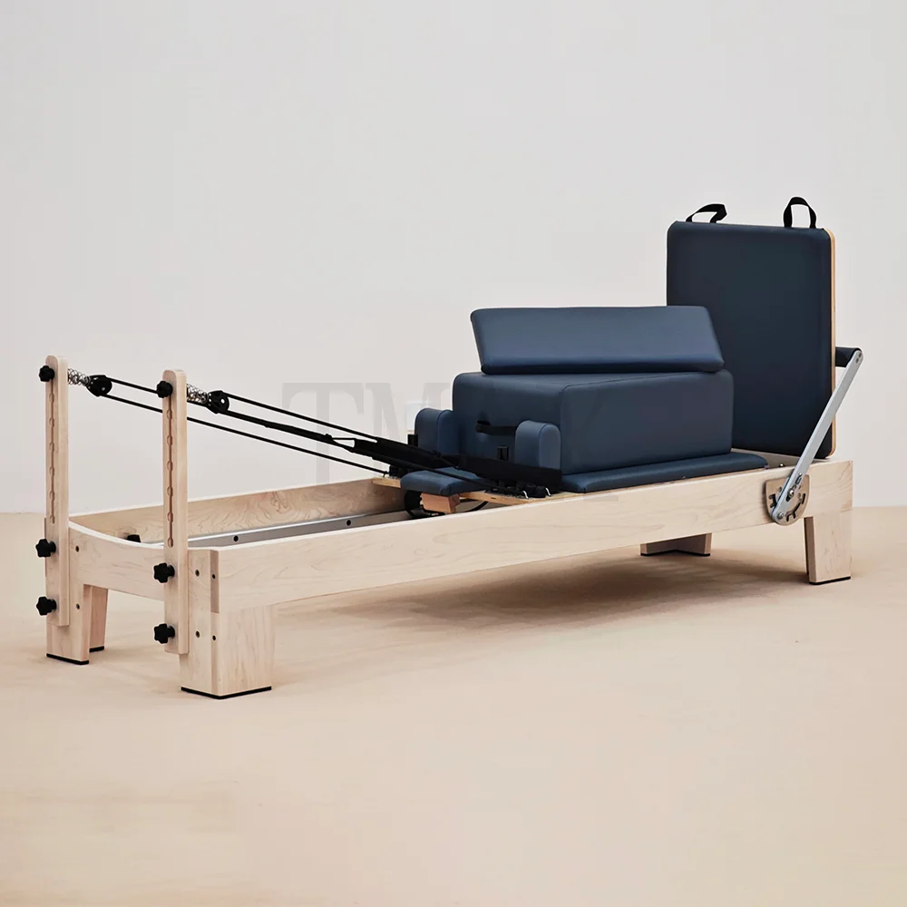 

Tmax Hot Sales Wholesale High Quality Commercial Studio White Maple Oak Wood Pilates Reformer