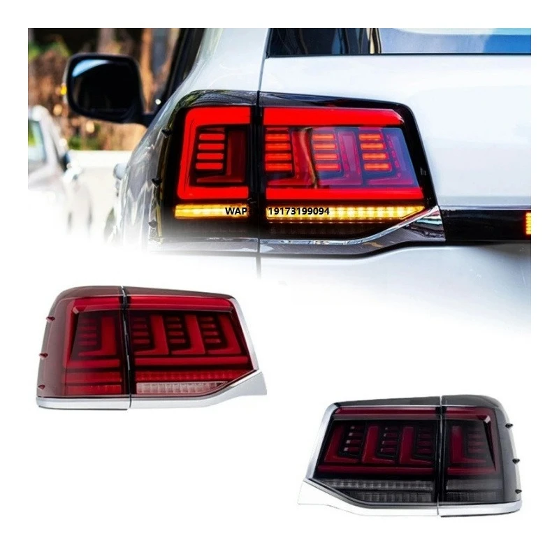 

Land Cruiser Upgrade Taillight for 2016-2021 LED Tail Lights LC200 FJ200 V8 Modified Rear Lamps Brake Turn Signal LX570