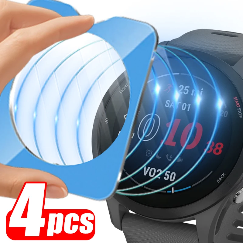 

1-4 шт. закаленное стекло для Garmin Forerunner 255 955 165 Защитная пленка для экрана с комплектом позиционирования Быстрая установка для Garmin 255