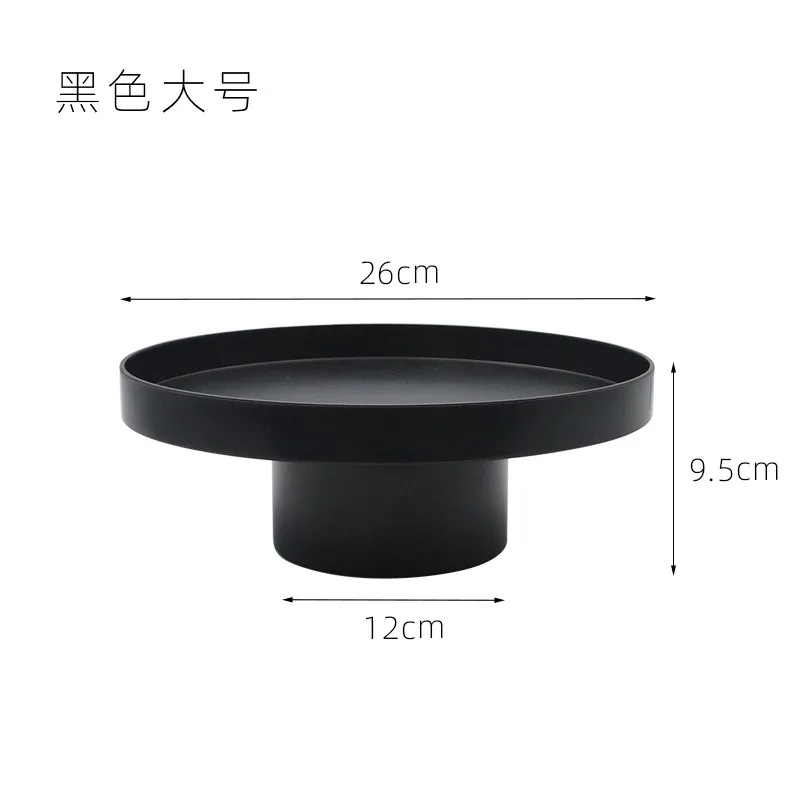 Nordic Plastic Acrylic Round Storage Tray Tea Food Dishes Drink Platter Jewelry Sundries Decorative Tray Desktop Home Decor