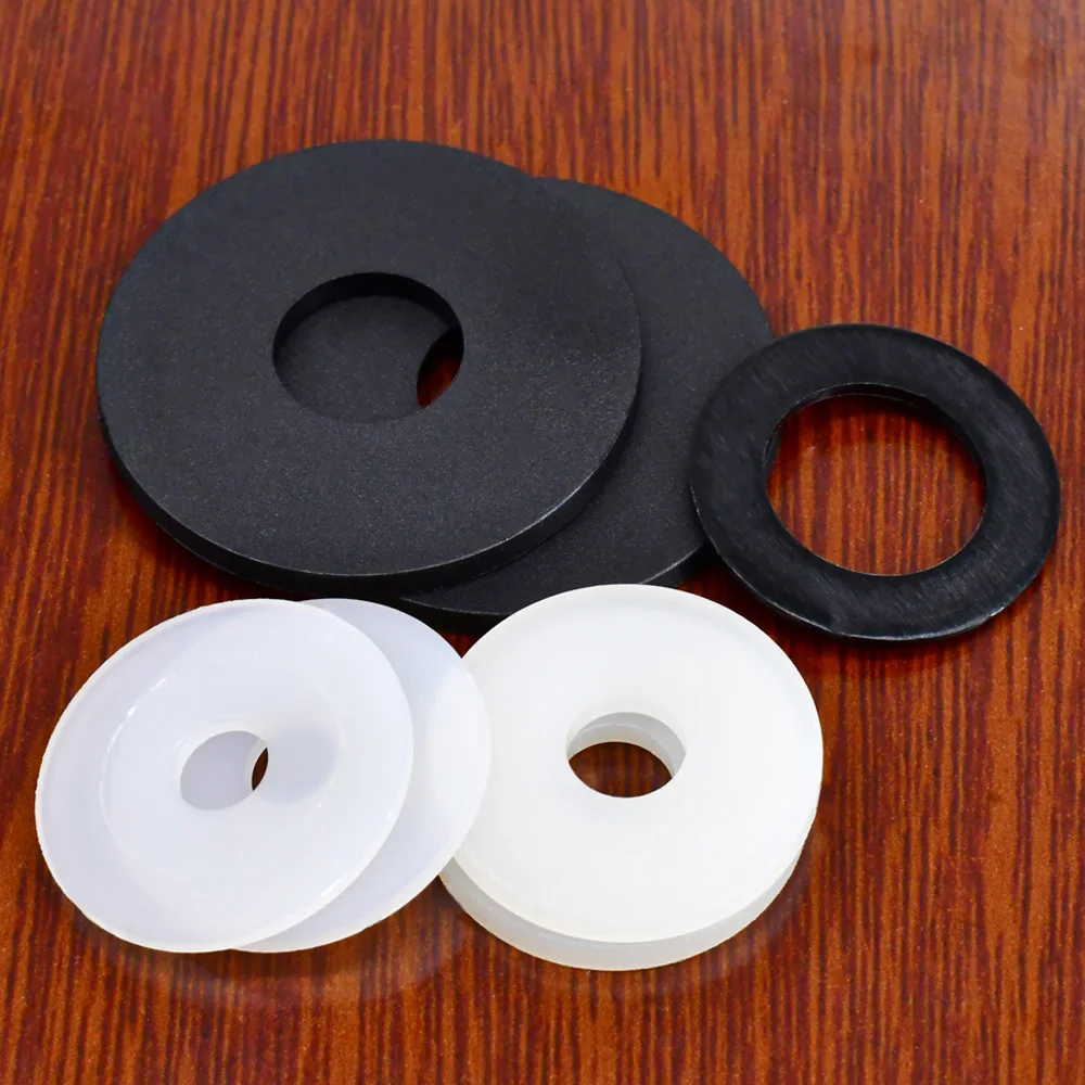 M2-M24 Black or White Nylon Flat Washers Plane Spacer Plastic Spacer Insulation Waterproof Sealing Hard Gaskets For Screw Bolts