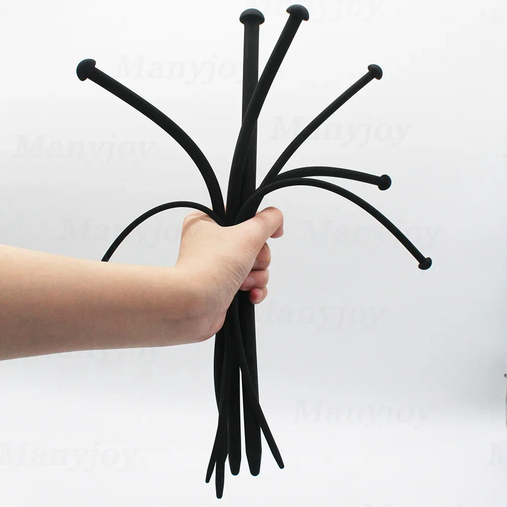 أسود 2 أنواع سيليكون أنبوب الإحليل موسع السبر لعبة استثارة القضيب إدراج الصوت مجرى البول التوصيل الحصان العين قضيب لعبة الجنس للذكور #6