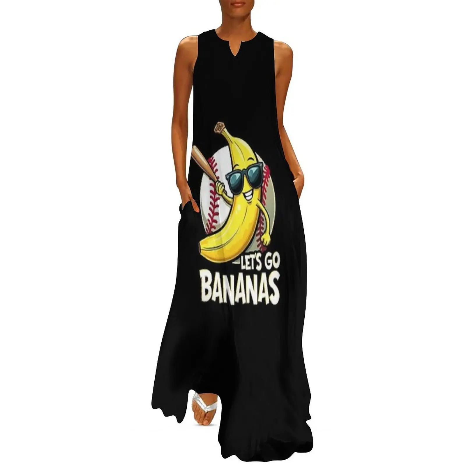 

Let's Go Bananas Funny Banana Lover Long Dress dresses with long sleeves dresses summer woman 2025 evening dresses ladies