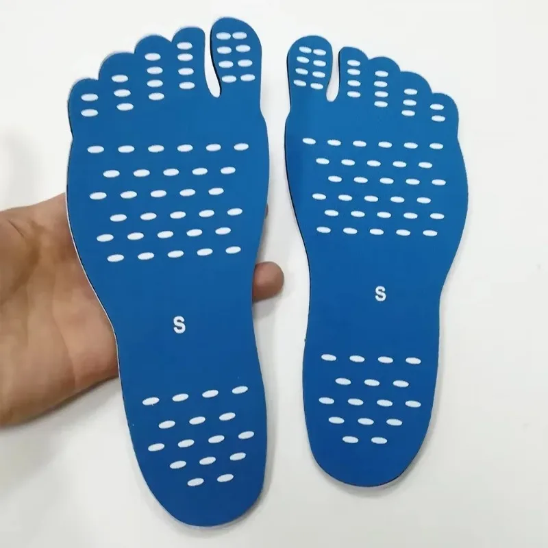 الرجال النساء النعال الشاطئ غير مرئية تسولي ملصقات القدم مقاوم للماء ذاتية اللصق مرنة بركة حافي القدمين المضادة للانزلاق قدم الرعاية الوسادة