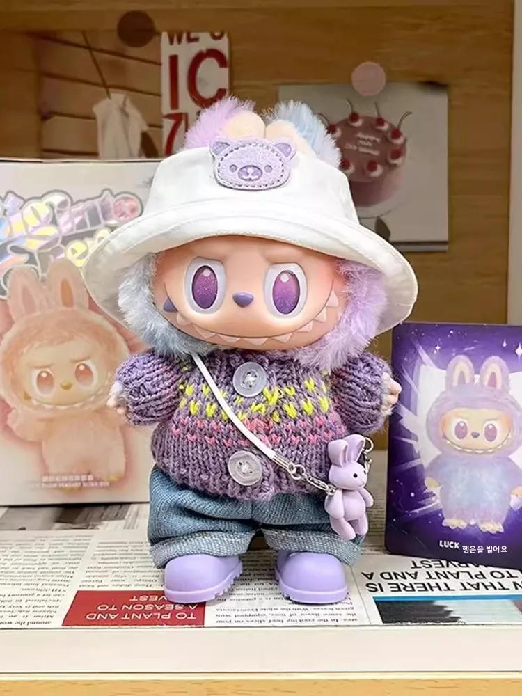 

MART Labubu3.0 Модная одежда Брюки с поясом Очаровательная виниловая кукольная одежда ex Plu Игрушечная кукла Наряды в Sto