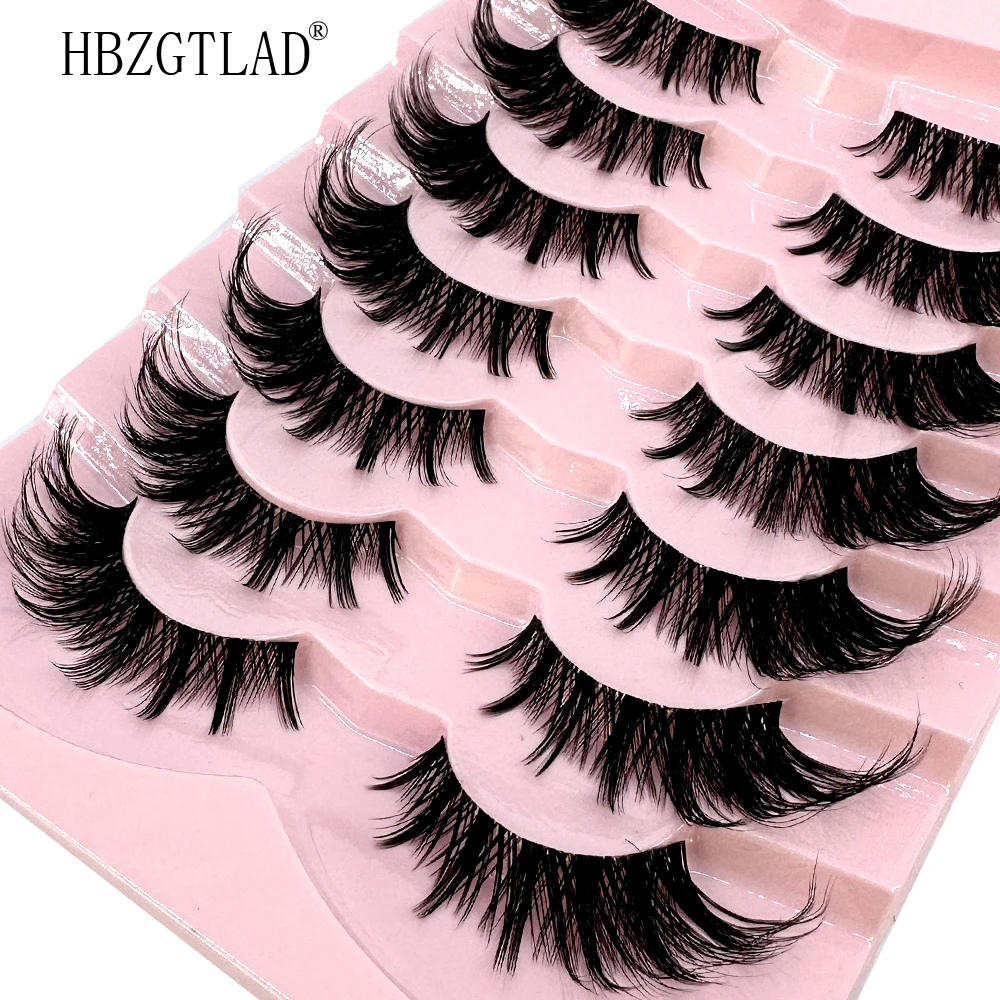 NEW Cat Eye Eyelashes Manga Lashes 3D Clear Band Lashes Natural Full Half Lashes End Eye Elongated Mink Lashes Fluffy Eyelashes