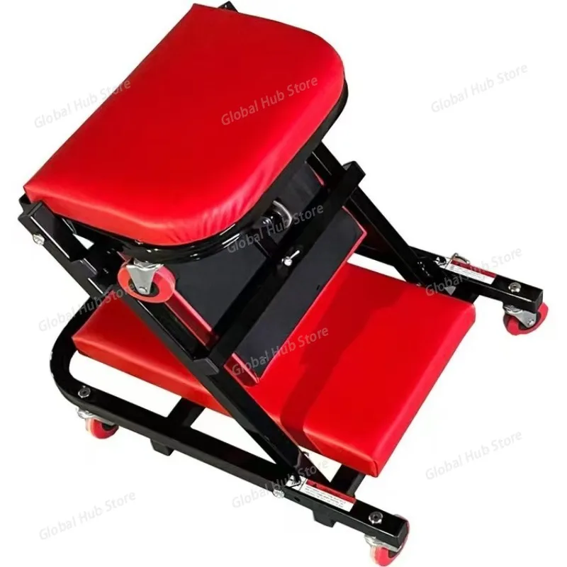 Multifunctional Folding Dual-purpose Repair Stool, Repair Lying Board Repair Work Stool, Foldable Fix Lying Board Anti-skid