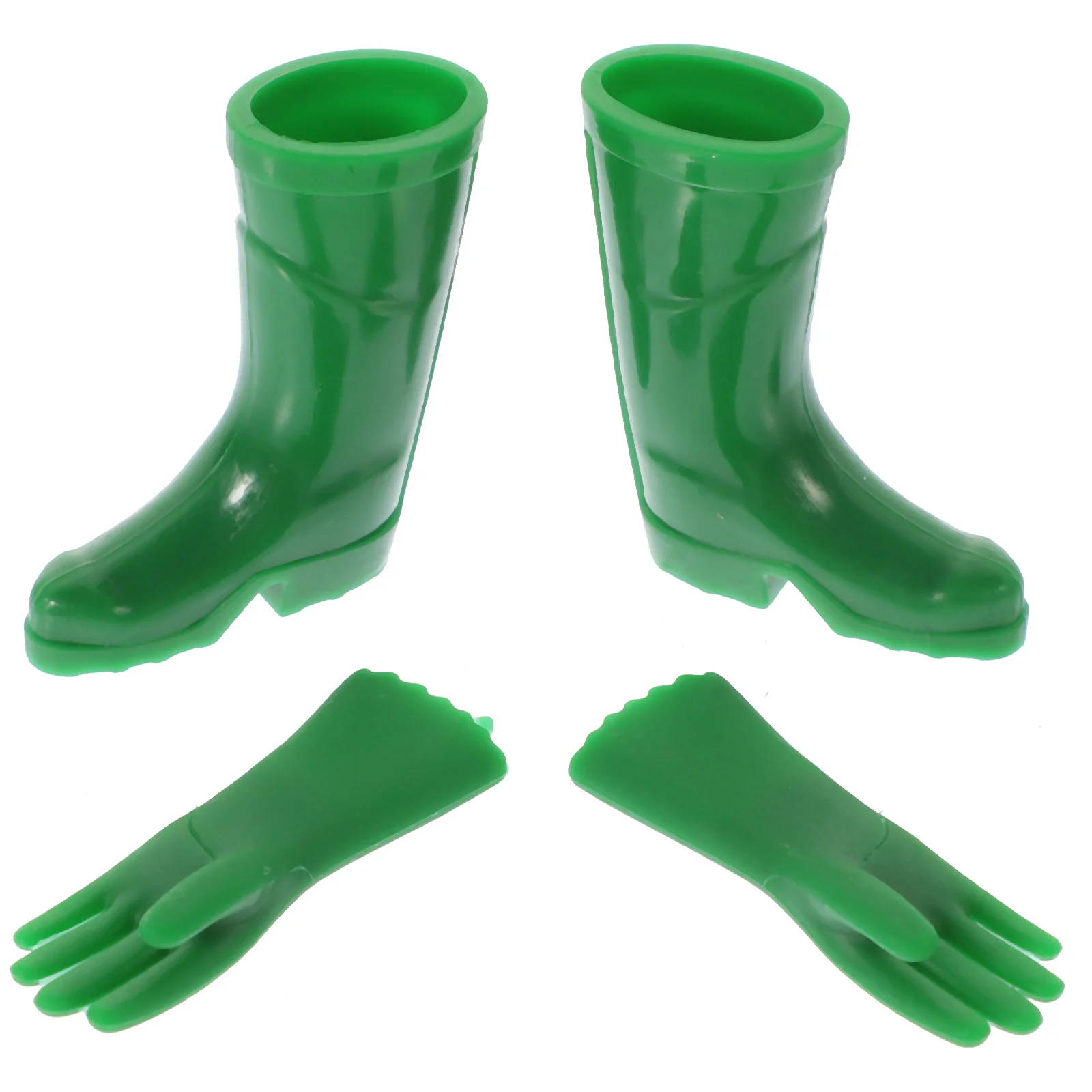 Micro Christmas Boots Mini Rain Gloves House Shoes DIY Accessories Decoration