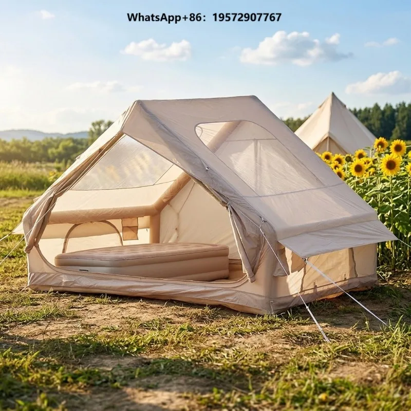 Outdoor Travel Seasonal Inflatable Tent Oxford Double Room Rainproof Fast Auto Setup Gathering Camping Tent