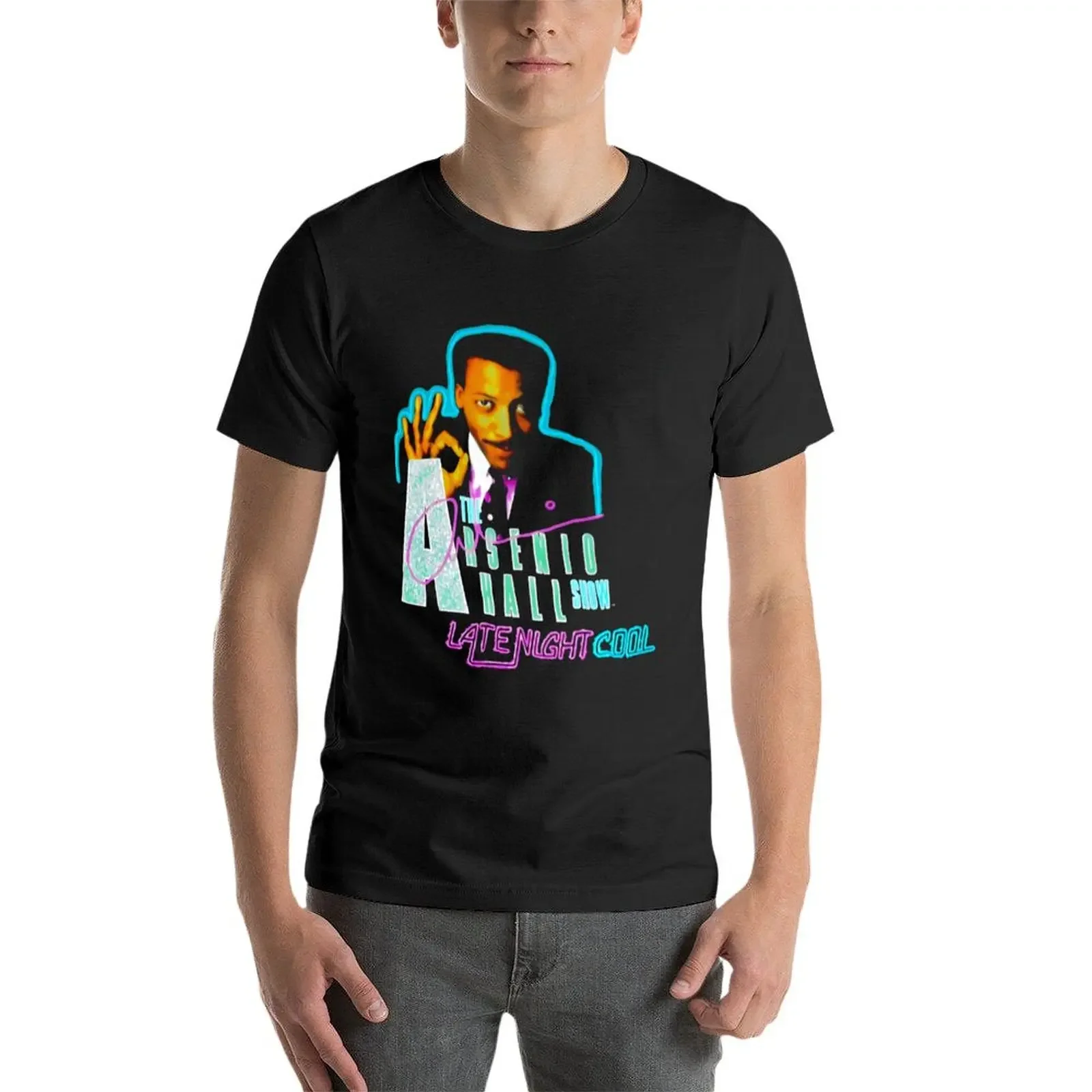 1990 The Arsenio Late Night Cool Brockum Brand T-Shirt boys whites aesthetic clothes anime men tshirt image 4