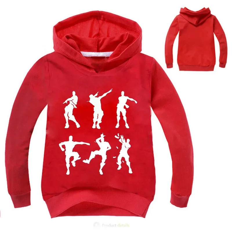 2-16Years Children Anime Dabbing Clothes Kids Causal Sweater Teenager Boys Hoodies and Sweatshirts Baby Girls Hood Outwear&Coats