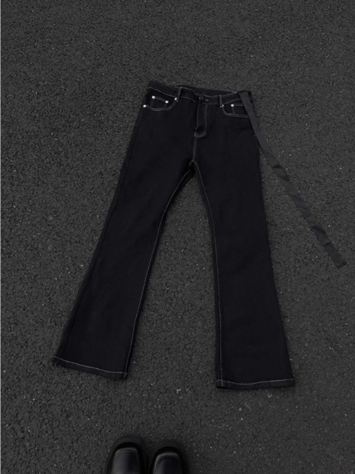 

American High Street Sle Men's Jeans Spring Autumn Straight Leg Slimming Long Pants Hip Hop Loose Fit Casual Jeans