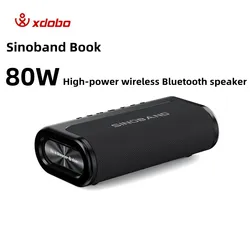XDOBO Sinoband Book 80W Portable Wireless Bluetooth Speaker Subwoofer Stereo IPX5 Waterproof Outdoor Camping Party TWS Speaker