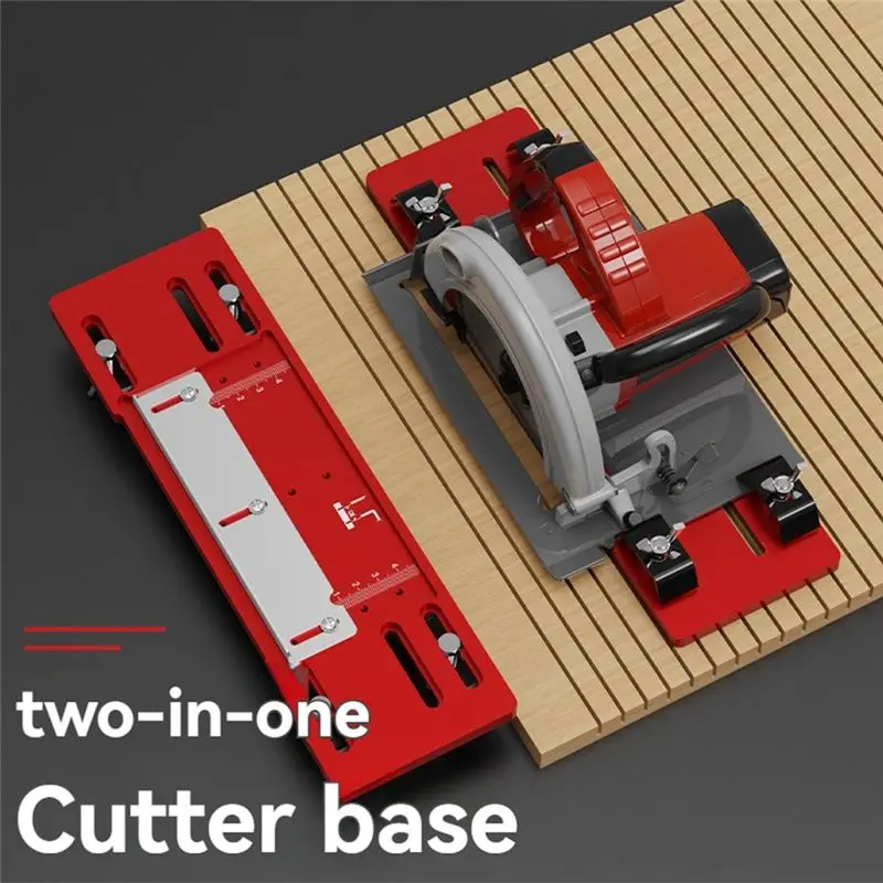 A01F-2 In 1 Cutting Machine Base Adjustable 2-In-1 Cutting Machine Bas Portable Woodworking Cutting Tool