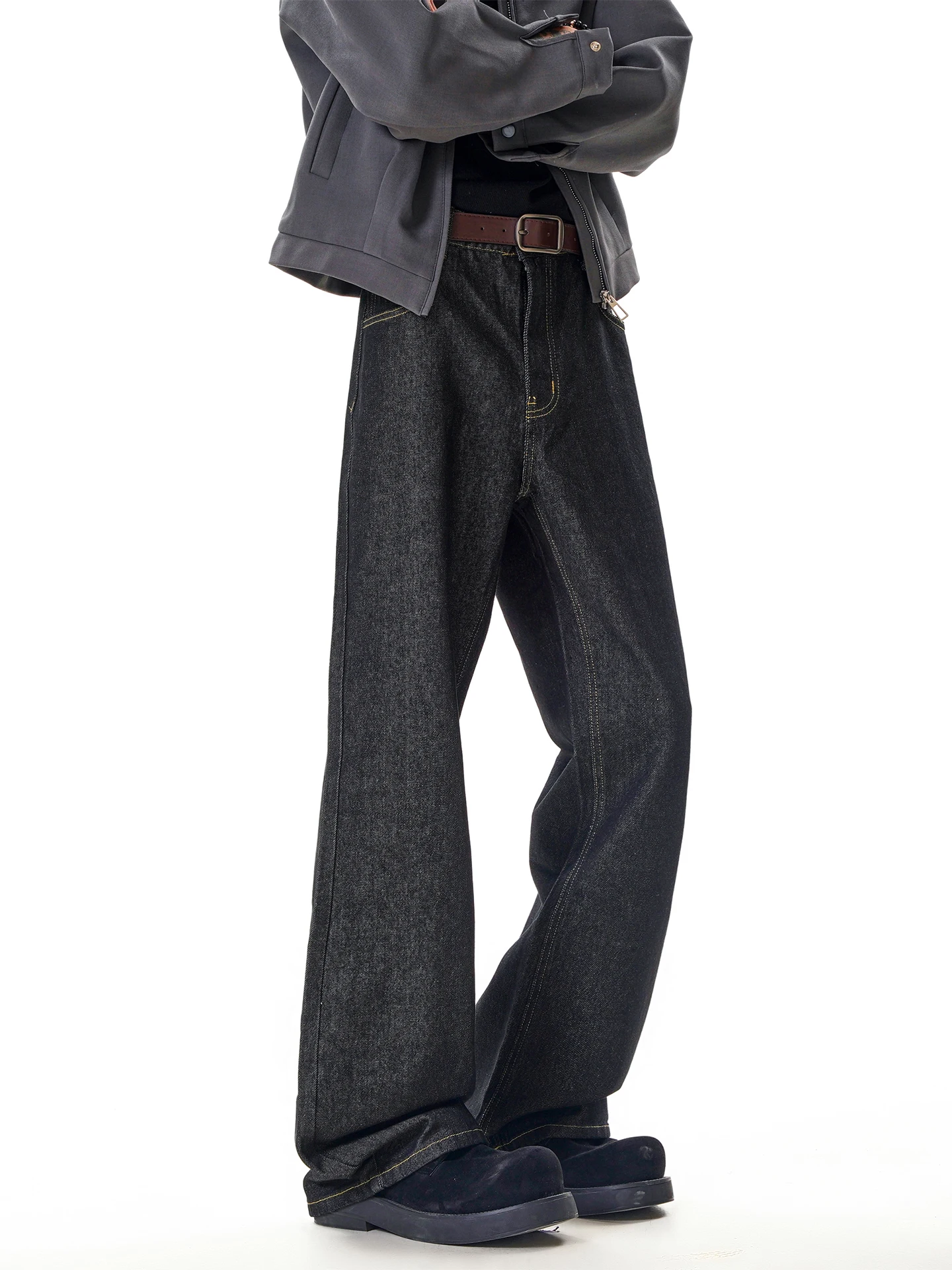 

Мужские джинсы Retro Waed Bla Original Denim, весна 2026, Cleanfit, американский крой, прямые, свободные брюки, износостойкие, не деформируются