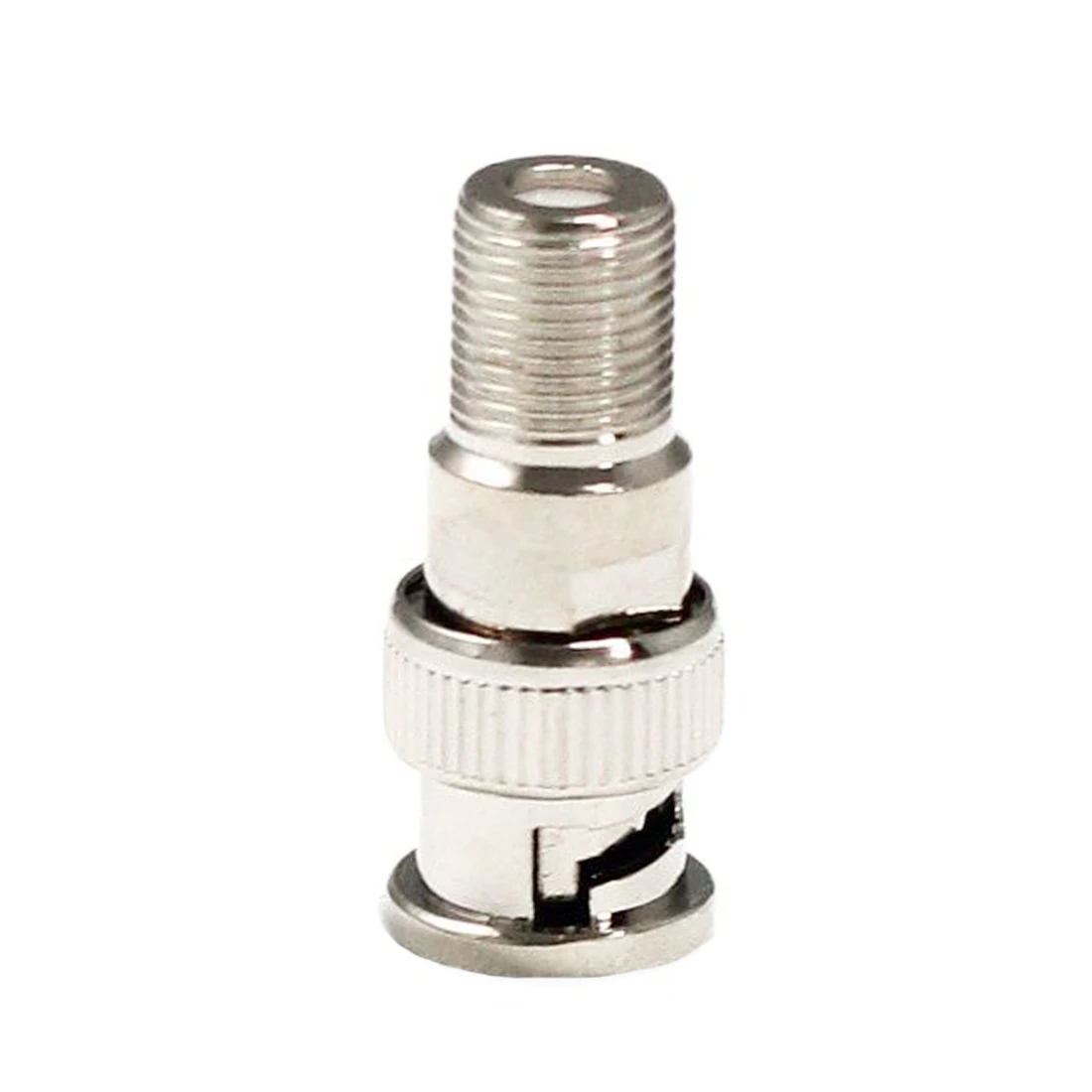 1pc BNC Male To F Type Female RF Coax Adapter Convertor Connector Straight Nickelplated Wholesale New