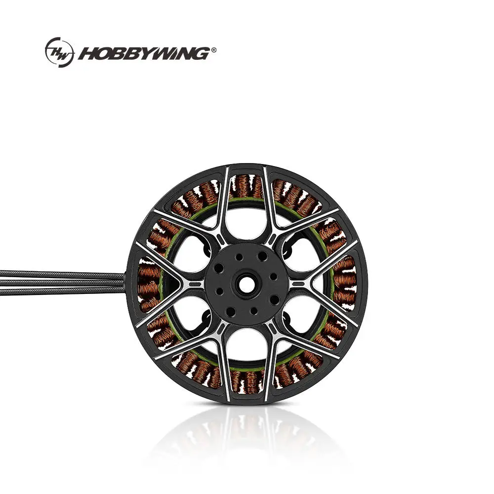 Hobbywing HM 8110 UL 95KV 110KV Industrial Multirotor Drone Panqueca Motor Luz Alta Eficiência Multirotor Brushless UAV Motor