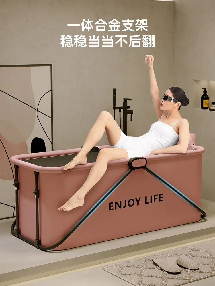 Folding bathtub for adults, household use, whole body sweat steaming, no installation, children's sitting bathtub, women's