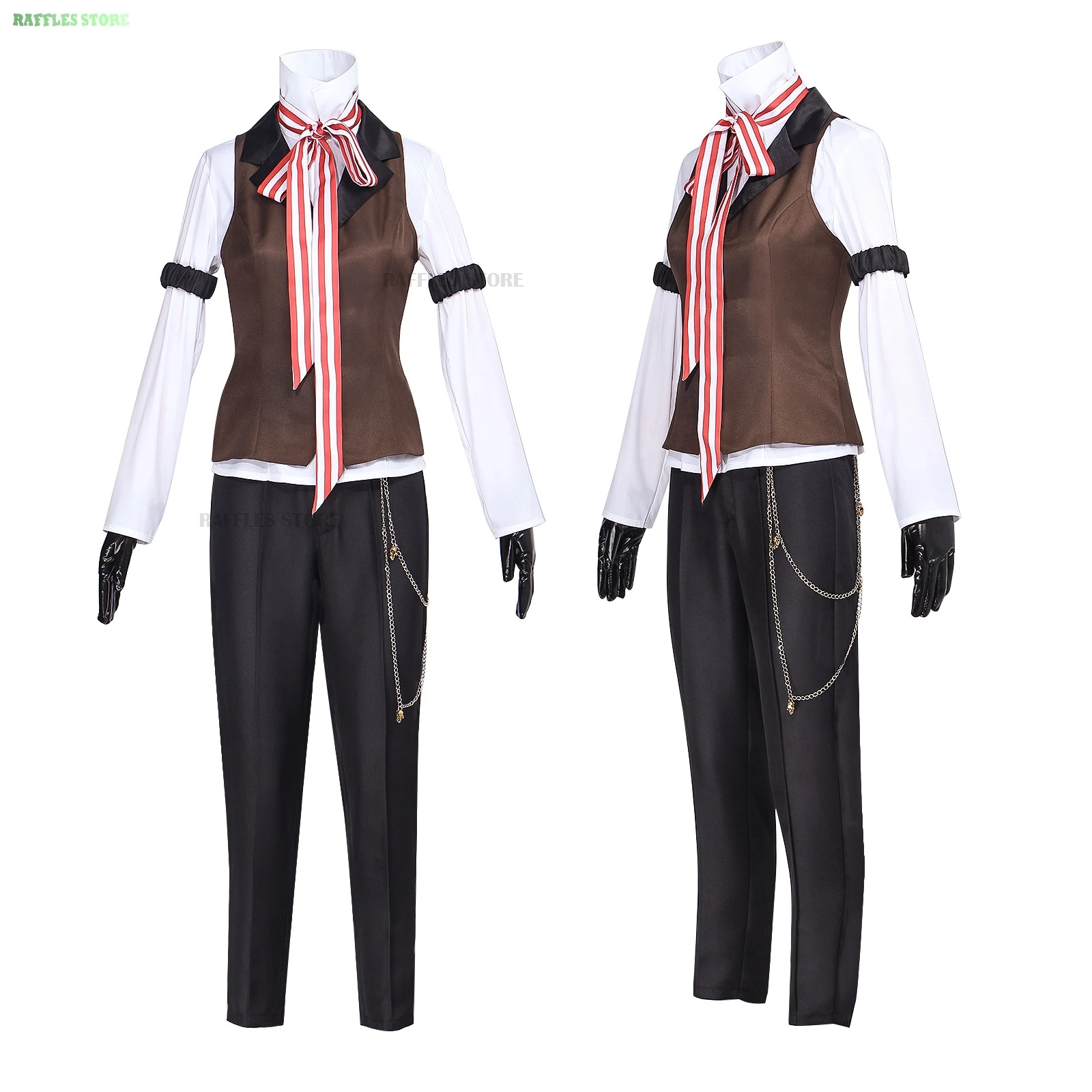 Traje de Cosplay Black Butler Grell sutacantilado, uniforme de peluca, Cosplay de Anime, fiesta de Halloween, gafas de traje rojo de lujo Unisex