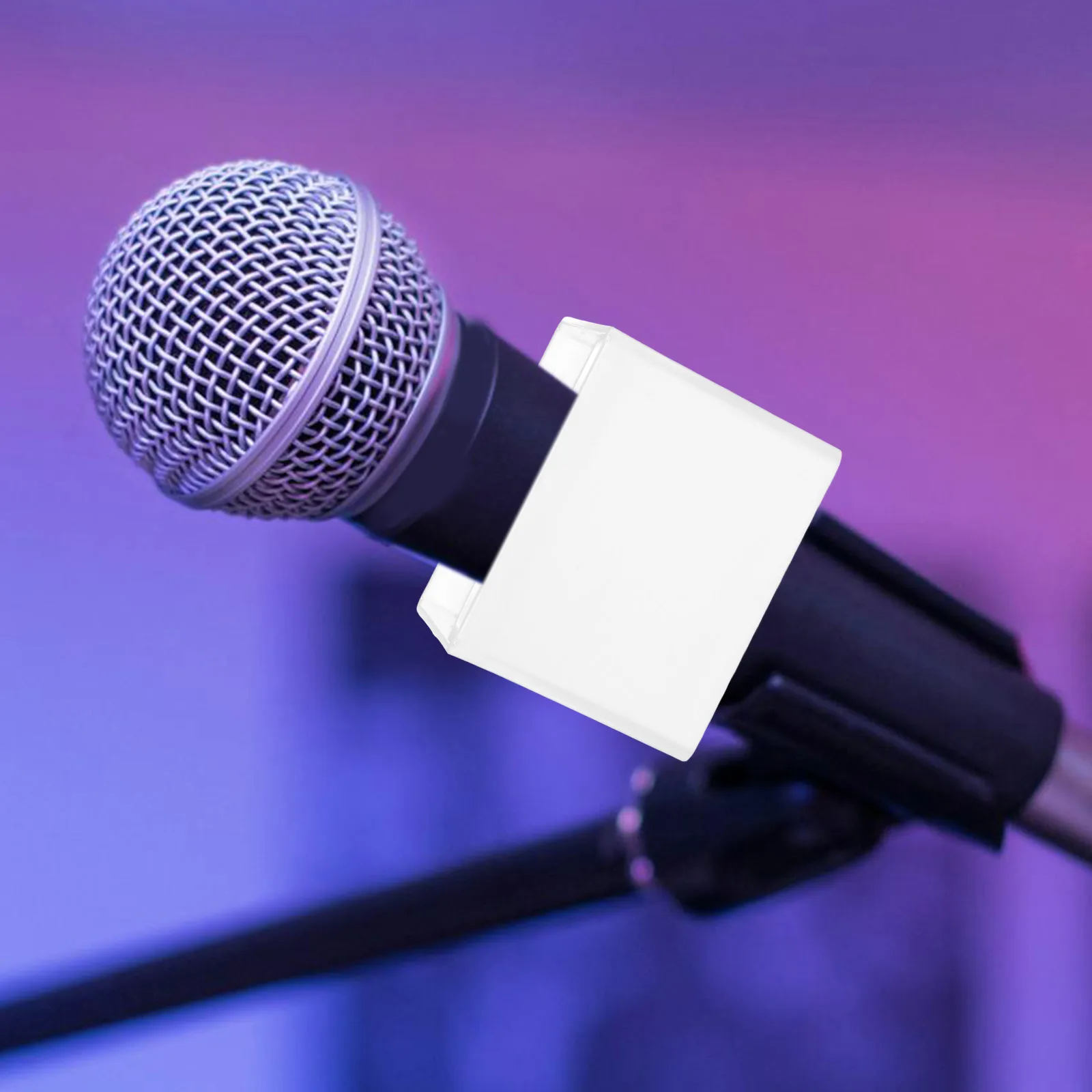 Logo Mikrofon Station Handheld Interview Flag Cube Langlebiges Zubehör Griff