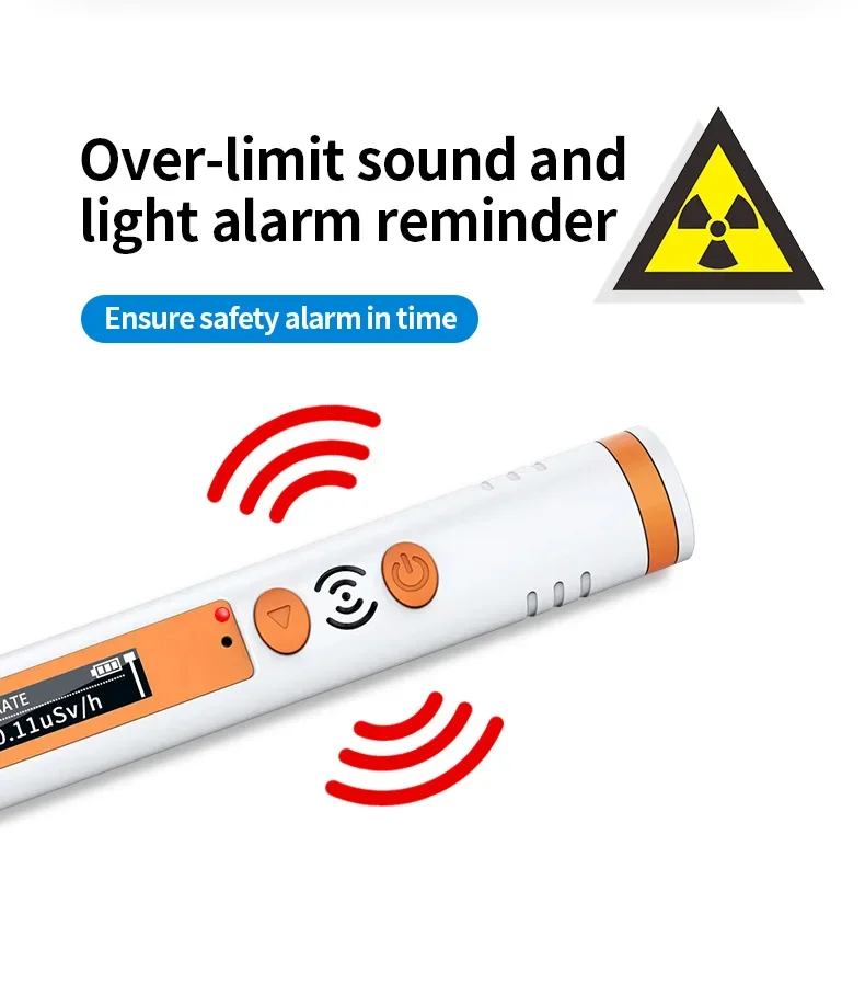 Aikesi HFS-P3 détecteur de rayonnement nucléaire Portable avec écran LCD détection de rayons X bêta Gamma garantie 1 an Support ODM personnalisé