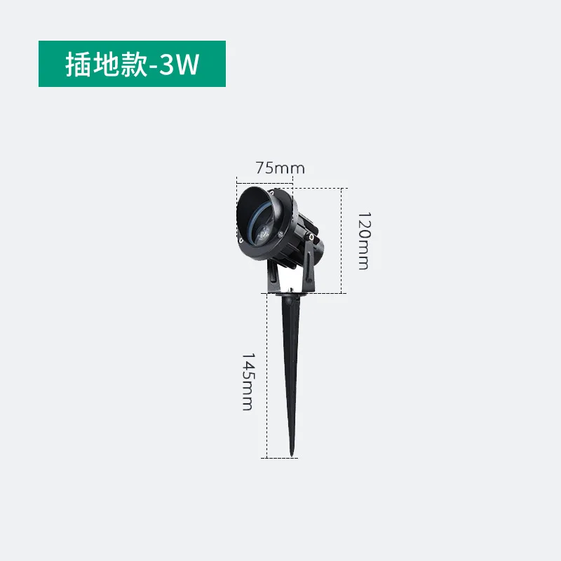 LED Spot Lights Outdoor Waterproof Garden Tree Spotlight Simple Landscape Flood Light for Yard Patio Park Pathway Walkway Decor