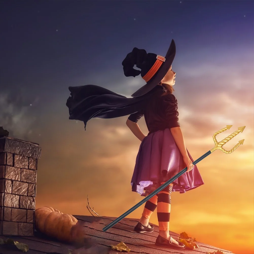 2 Stücke Requisiten Kunststoff Halloween Cosplay Dekorative Dreizack Spielzeug Party Zubehör Halloween Dekoration