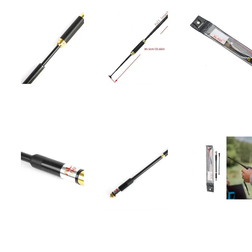 

652F Телескопическая антенна Sma-Females 144/430 МГц двойные полосы 2-й радио-портативные устройства антенны