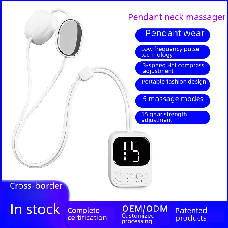 

-border new arrivalA8Pendant Neck Massager Hot Compress Portable Shoulder and Neck Massage Pulse Physiotherapy Neck Massage