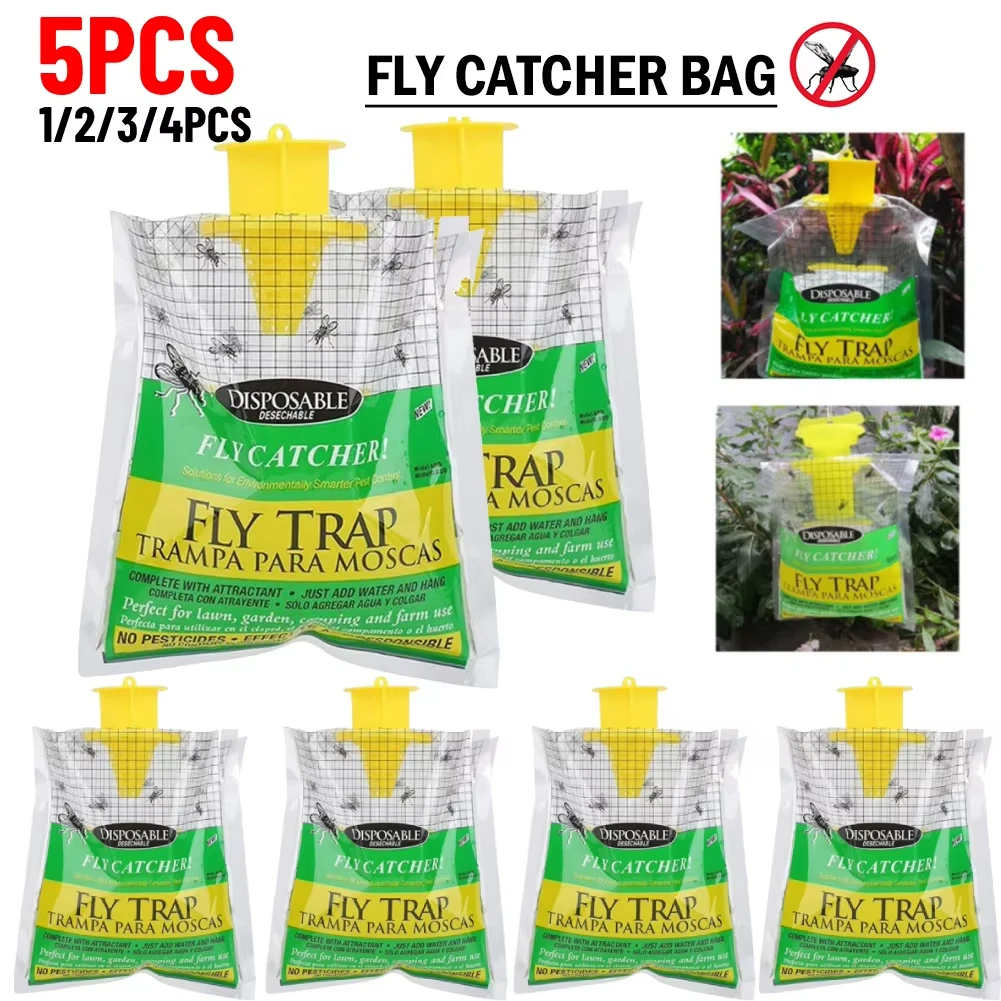 Farm Catcher Bag Hanging Flies Fly traps Drosophila Orchard Anti Fruit Catcher Pest Control Insect Safe Non Toxic Wasp Trap