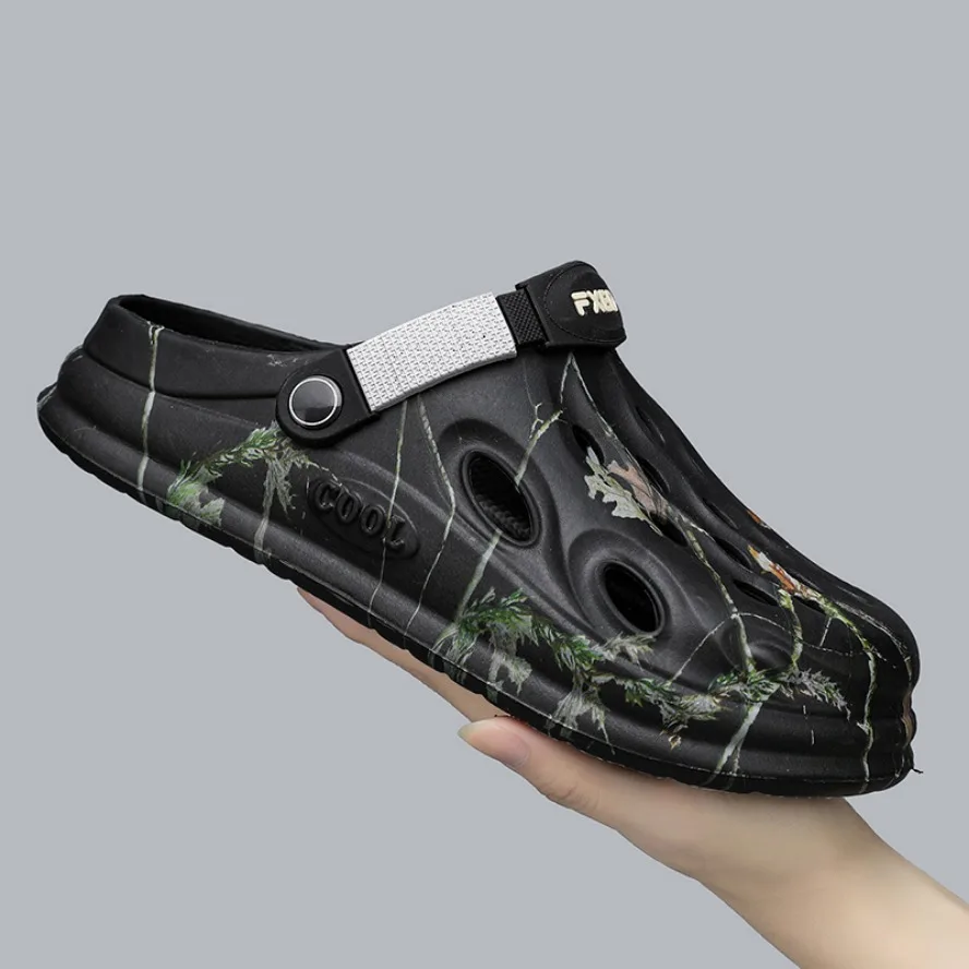 Summer Men Cave Shoes Slippers Fashion Garden Shoes Comfortable Soft Sole Outdoor Indoor Men's and Women's Beach Shoes 40-45