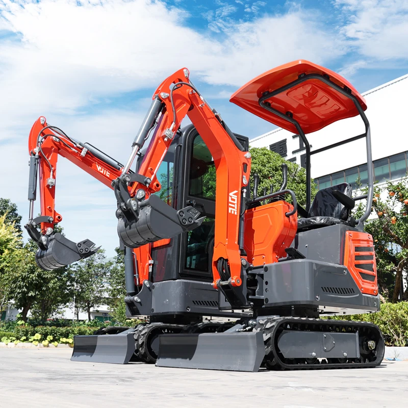 Hydraulic 1.2 Ton Mini Excavator EPA/Euro5 Crawle 1200KG Small Digger 2ton Excavators Factory Electric excavator